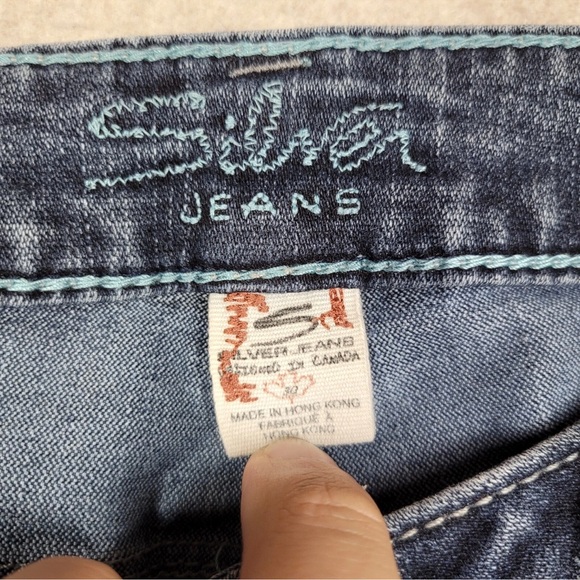 Silver Aiko Jeans for Women Tag Size 30/31 -measurements in photos! - Picture 3 of 12